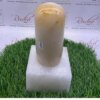 Yellow Jade Lingam With Quartz Stand 8 Inches 2940 Grams