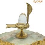 Sphatik Lingam With Brass Stand 95 Gm