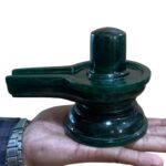 Chandramouleshwar Green Margatha Shivling - 4.75 Inches - ( 1276 Grams )