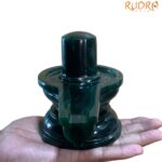 Chandramouleshwar Green Margatha Shivling - 4.75 Inches - ( 1276 Grams )