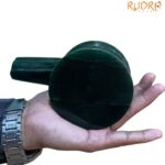 Chandramouleshwar Green Margatha Shivling - 4.75 Inches - ( 1276 Grams )
