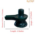 Chandramouleshwar Green Margatha Shivling - 4.75 Inches - ( 1276 Grams )