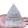 Crystal Sphatik Shree Yantra - 3.75 Inches - ( 730 Grams )