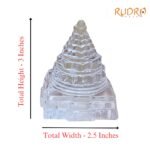 Crytstal Sphatik Shree Yantra 270 Gms