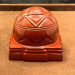 Ganesha Yantra In Red Jasper Stone -2.25 Inches 374Gms Up 1 C