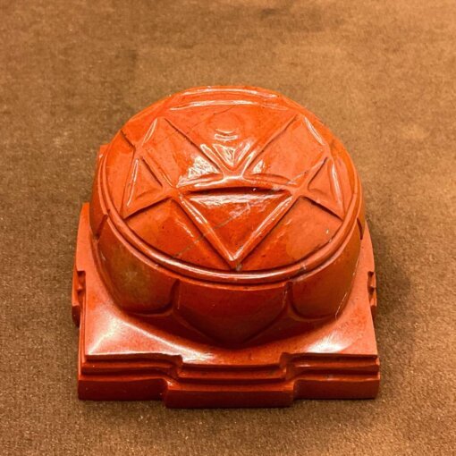 Ganesha Yantra in Red Jasper Stone -2.5 inches 302 gms UP 1C