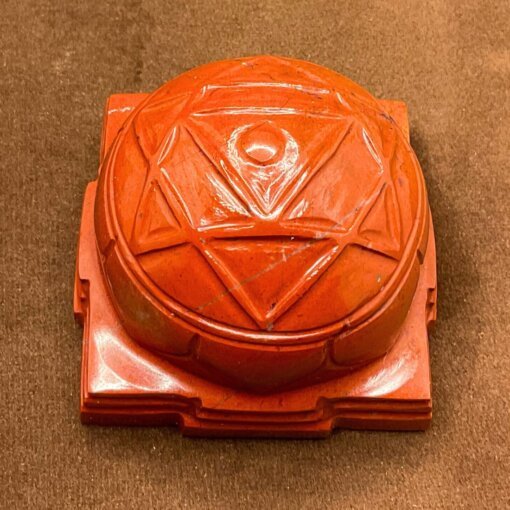 Ganesha Yantra in Red Jasper Stone -2.5 inches 302 gms UP C