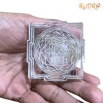 Natural Sphatik Shree Yantra 2.25 Inches (188 Grams)