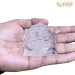 Natural Sphatik Shree Yantra 2.25 Inches (188 Grams)