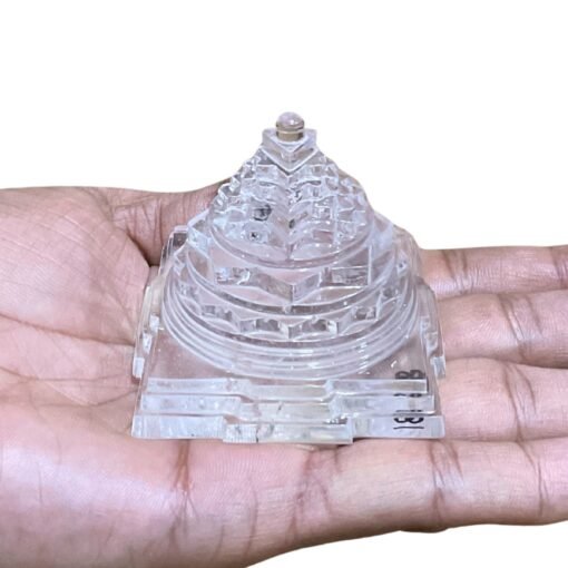 Natural Sphatik Shree Yantra 2.25 Inches (188 Grams)