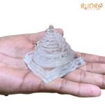 Natural Sphatik Shree Yantra 2.25 Inches (188 Grams)