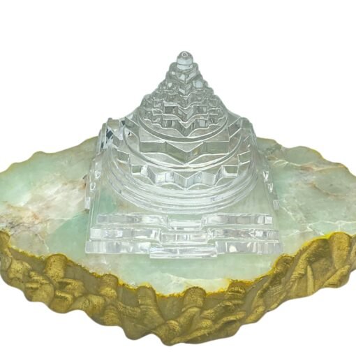 Premium Sphatik Shree Yantra 2.75 Inches 490 Grams