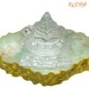 (95% Clear) Sphatik Shree Yantra 2.75 Inches 490 Grams 10 Sphatik-Crystal-Shree-Yantra-2.75-Inches-490-Grams-Up-C.jpg