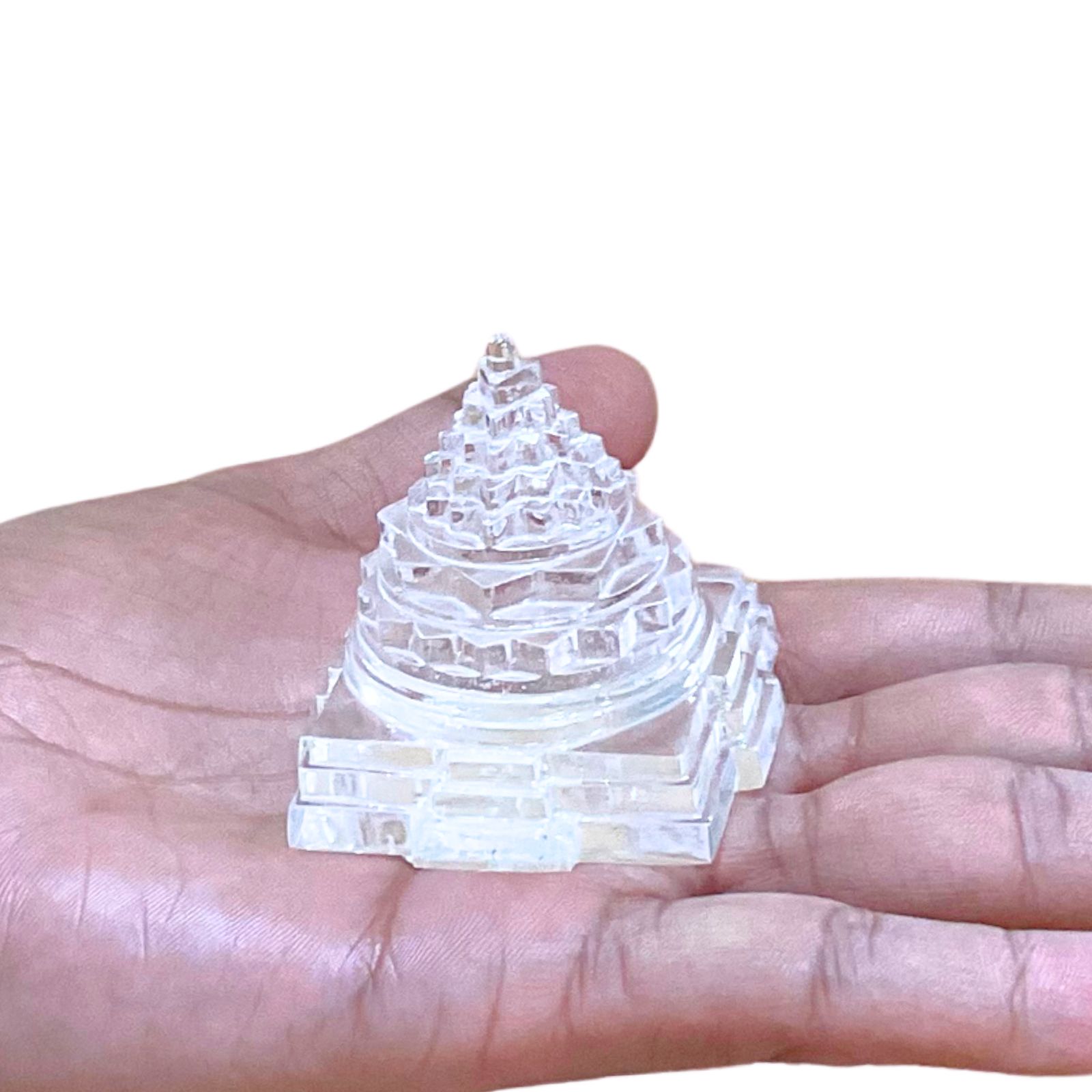 Sphatik Shree Yantra - 2 Inches (125 Grams)