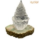 Sphatik Shree Yantra On Kamal- (1832 Grams)