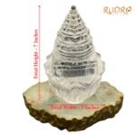 Sphatik Shree Yantra On Kamal- (1832 Grams)