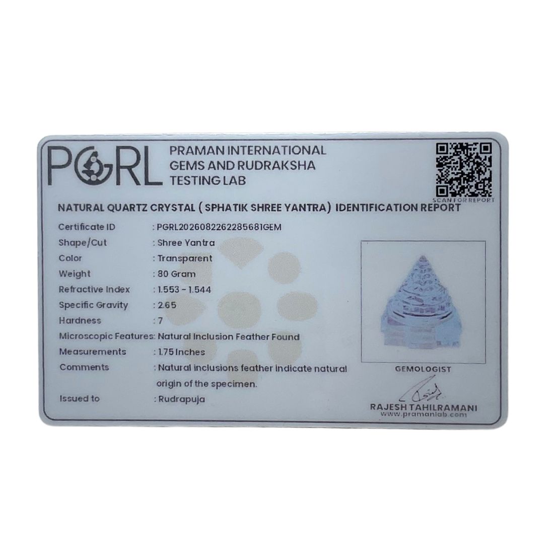 80 gm certi