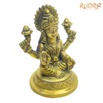Brass Lakshmi Idol - 3.5 Inches ( 363 Grams )