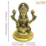 Brass Lakshmi Idol - 3.5 Inches ( 363 Grams )