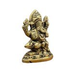 Ganesh And Rat Idol In Brass