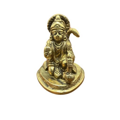 Hanumanji Brass Idol In Sitting Position