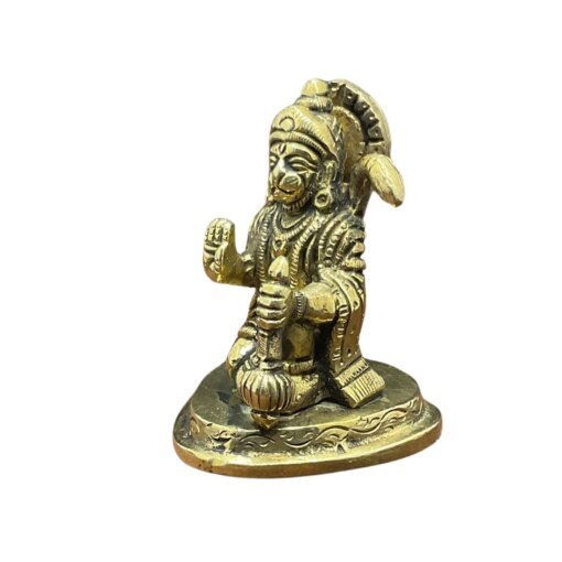 Hanumanji Brass Idol In Sitting Position