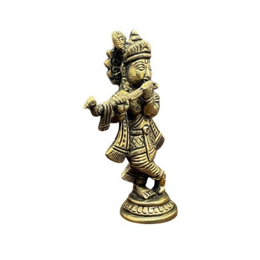 Lord Krishna Idol With Brass