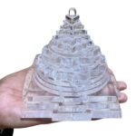 Master Piece Sphatik Shree Yantra Rudrapuja - 5 by 5 Inches (1875 Grams)