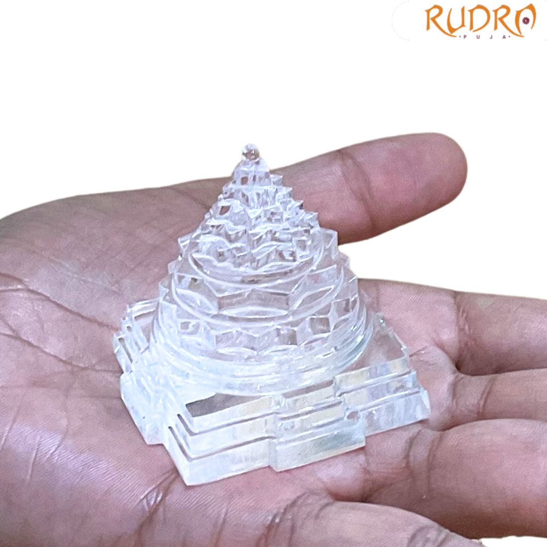 Sphatik Shree Yantra - 2 Inches (125 Grams)