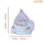 Sphatik Shree Yantra - 2 Inches - (125 Grams) - Image 3