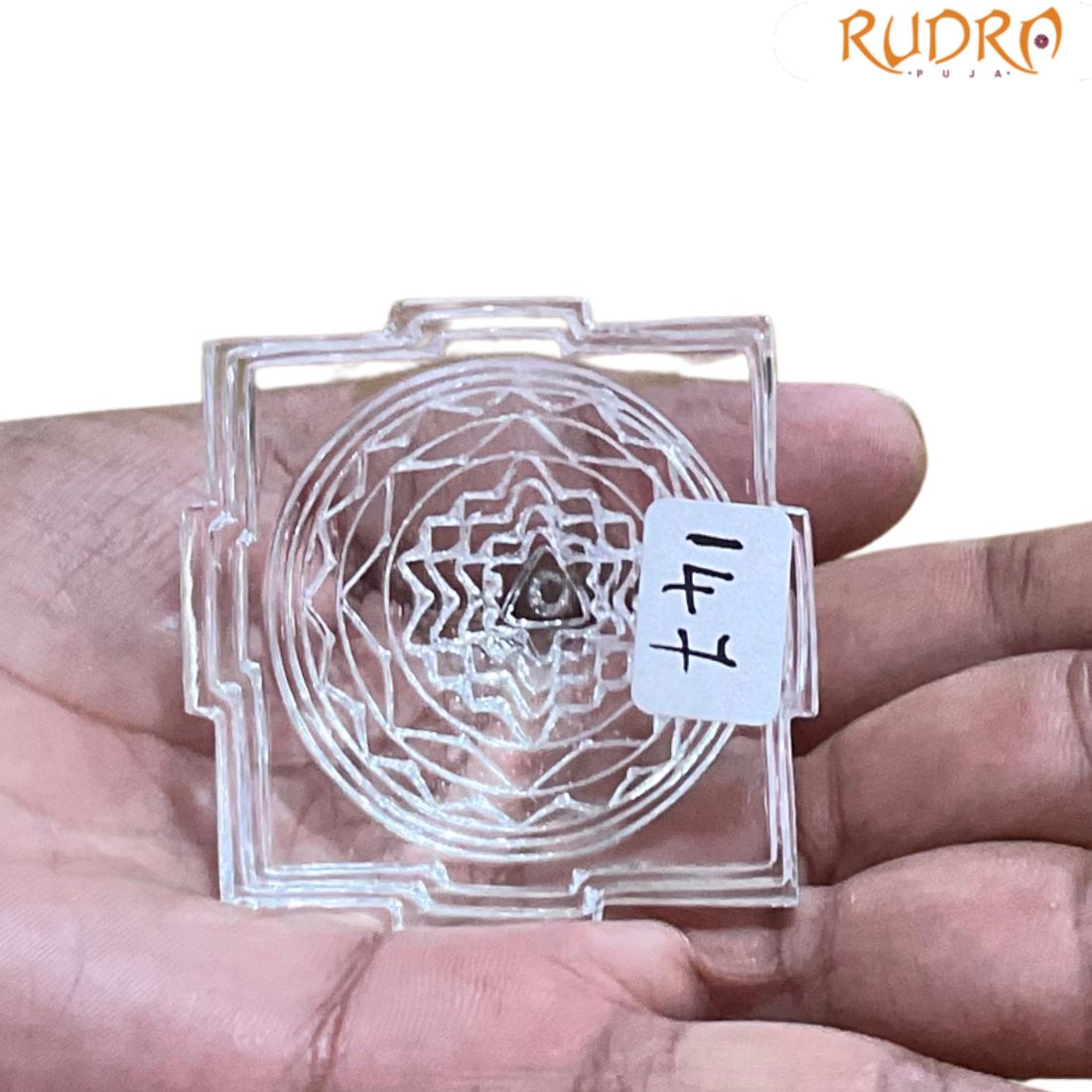 Sphatik Shree Yantra - 147 Grams