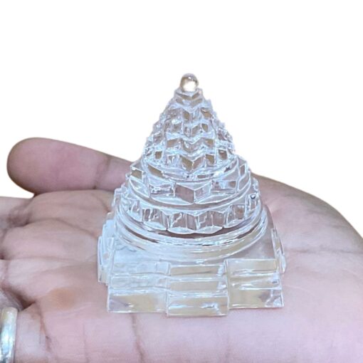 Sphatik Shree Yantra - 2 Inches - ( 88 Grams )