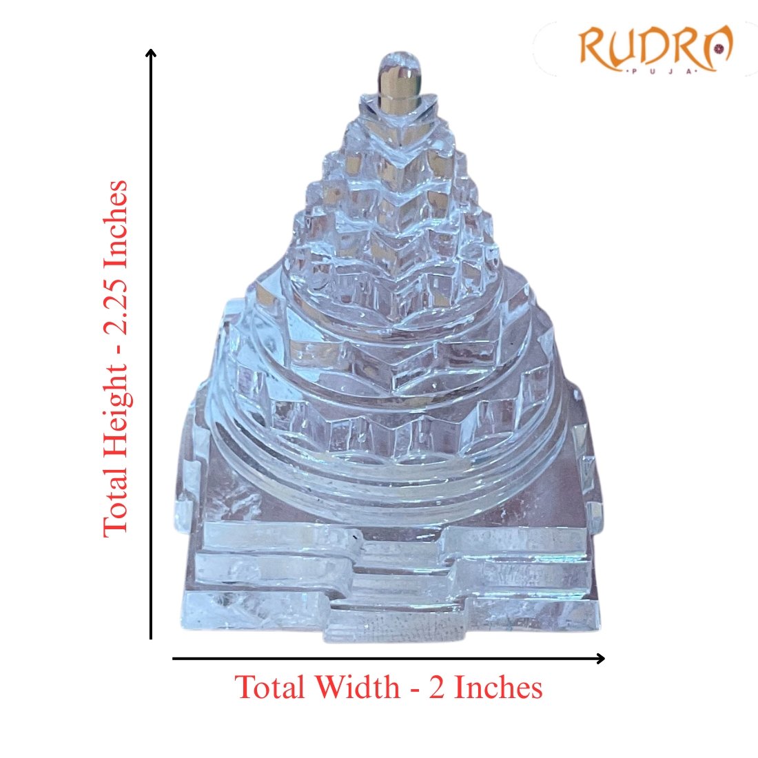 Sphatik Shree Yantra - 2.25 Inches (130 Grams) 3 Sphatik-Shree-Yantra-2.25-Inches-130-Grams-Fp-C.jpg