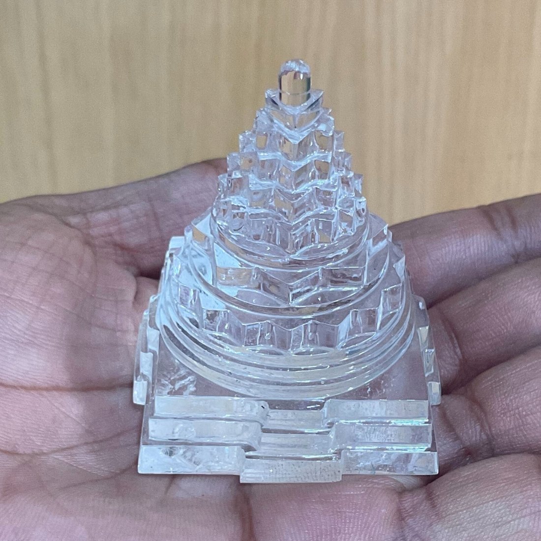 Sphatik Shree Yantra - 2.25 Inches (130 Grams) 1 Sphatik-Shree-Yantra-2.25-Inches-130-Grams-Mp-C.jpg