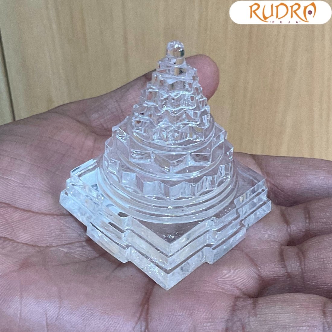 Sphatik Shree Yantra - 2.25 Inches (130 Grams) 2 Sphatik-Shree-Yantra-2.25-Inches-130-Grams-Sp-C.jpg