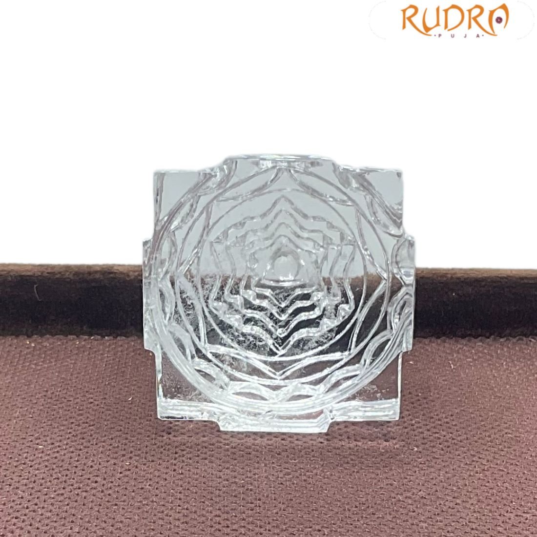 Sphatik Shree Yantra - 2.50 Inches - (155 Grams) 4 Sphatik Shree Yantra - 2.50 Inches - (155 Grams)