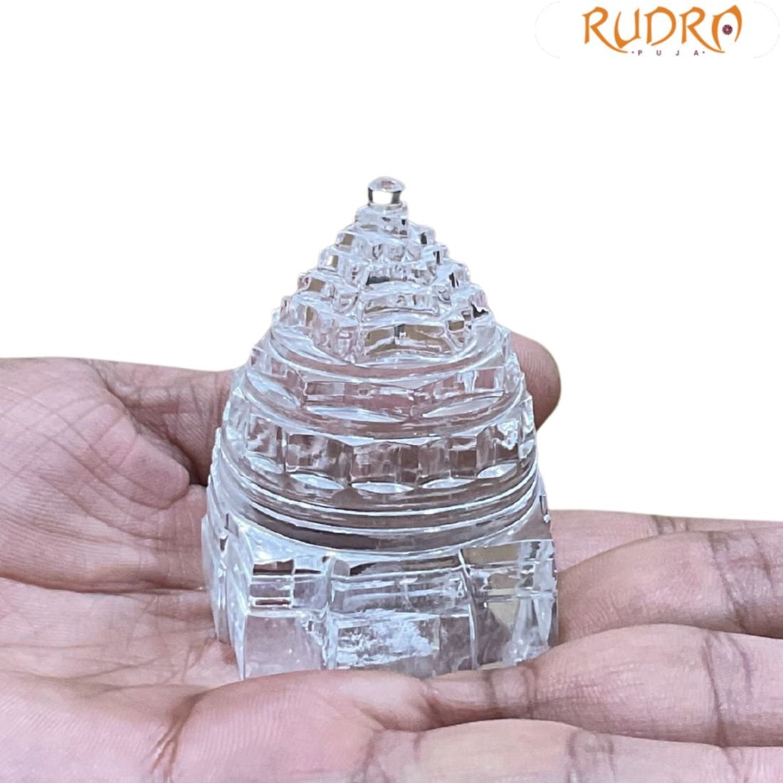 Sphatik Shree Yantra - 2.50 Inches - (155 Grams) 3 Sphatik Shree Yantra - 2.50 Inches - (155 Grams)