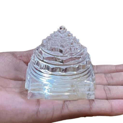 Sphatik Shree Yantra - 3 Inches - (314 Grams) 8 Sphatik Shree Yantra - 3 Inches - (314 Grams)