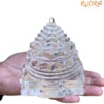 Sphatik Shree Yantra - 4 By 4 Inches - (1048 Grams)