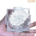 Sphatik Shree Yantra - 4 By 4 Inches - (1048 Grams)