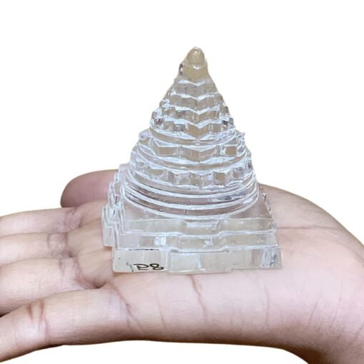 Sphatik Shree Yantra Certified - 2.50 Inches (158 Grams)