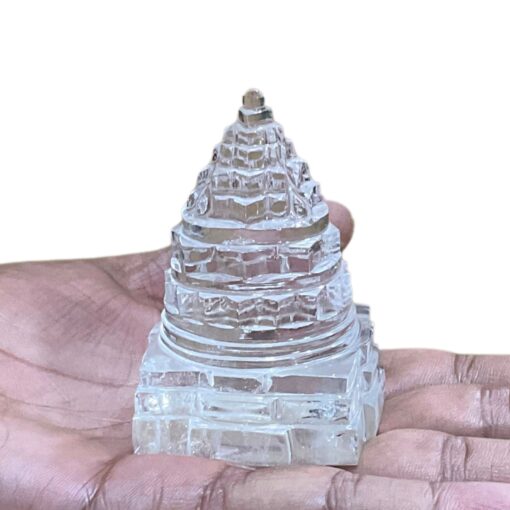 Sphatik Shree Yantra Original - 3 Inches (197 Grams )