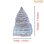 Sphatik Shree Yantra Original - 3 Inches (197 Grams )