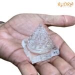 Sphatik Shree Yantra स्फटिक श्रीयंत्र - 1.75 Inches (72 Grams)