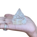 Sphatik Shree Yantra स्फटिक श्रीयंत्र - 1.75 Inches (80 Grams )