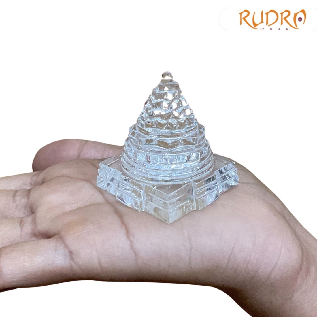 Sphatik Shree Yantra / स्फटिक श्रीयंत्र - 2 Inches ( 77 Grams ) 4 Sphatik Shree Yantra / स्फटिक श्रीयंत्र - 2 Inches ( 77 Grams ) - Image 4