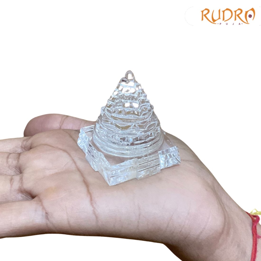Sphatik Shree Yantra / स्फटिक श्रीयंत्र - 2 Inches ( 77 Grams ) 3 Sphatik-Shree-Yantra-स्फटिक-श्रीयंत्र-2-Inches-77-Grams-