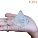 Sphatik Shree Yantra स्फटिक श्रीयंत्र - 2 Inches (78 Grams )