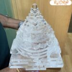 Sphatik Shree Yantra / स्फटिक श्रीयंत्र 9 by 9 Inches 11 kg 640 Grams