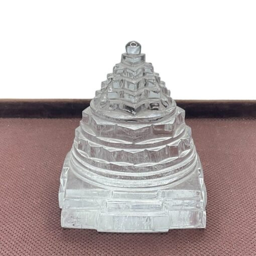 Sphatik Shree Yantra - 3.50 Inches - (462 Grams)